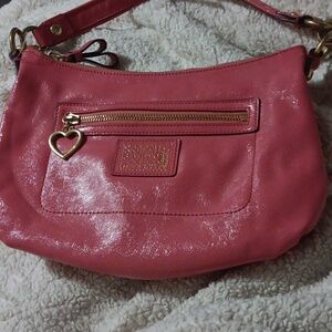 Coach glossy pink leather bag NEW!